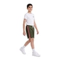 thumbnail image 3 of Actgleam Boys 3-Pack Athletic Shorts Kids Striped Active Running Shorts with Elastic Waist,Size 6-13Y, 3 of 7