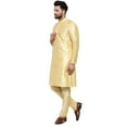 thumbnail image 2 of Indian Designer Handmade Art Long Silk Ethnic Kurta Designer Shirt..., 2 of 3