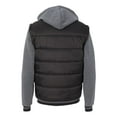 thumbnail image 3 of Burnside B8701 Men's Fleece Sleeeved Puffer Vest, 3 of 5