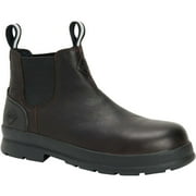 Muck Men's Chore Farm Leather Chelsea CT - MED, Black Coffee