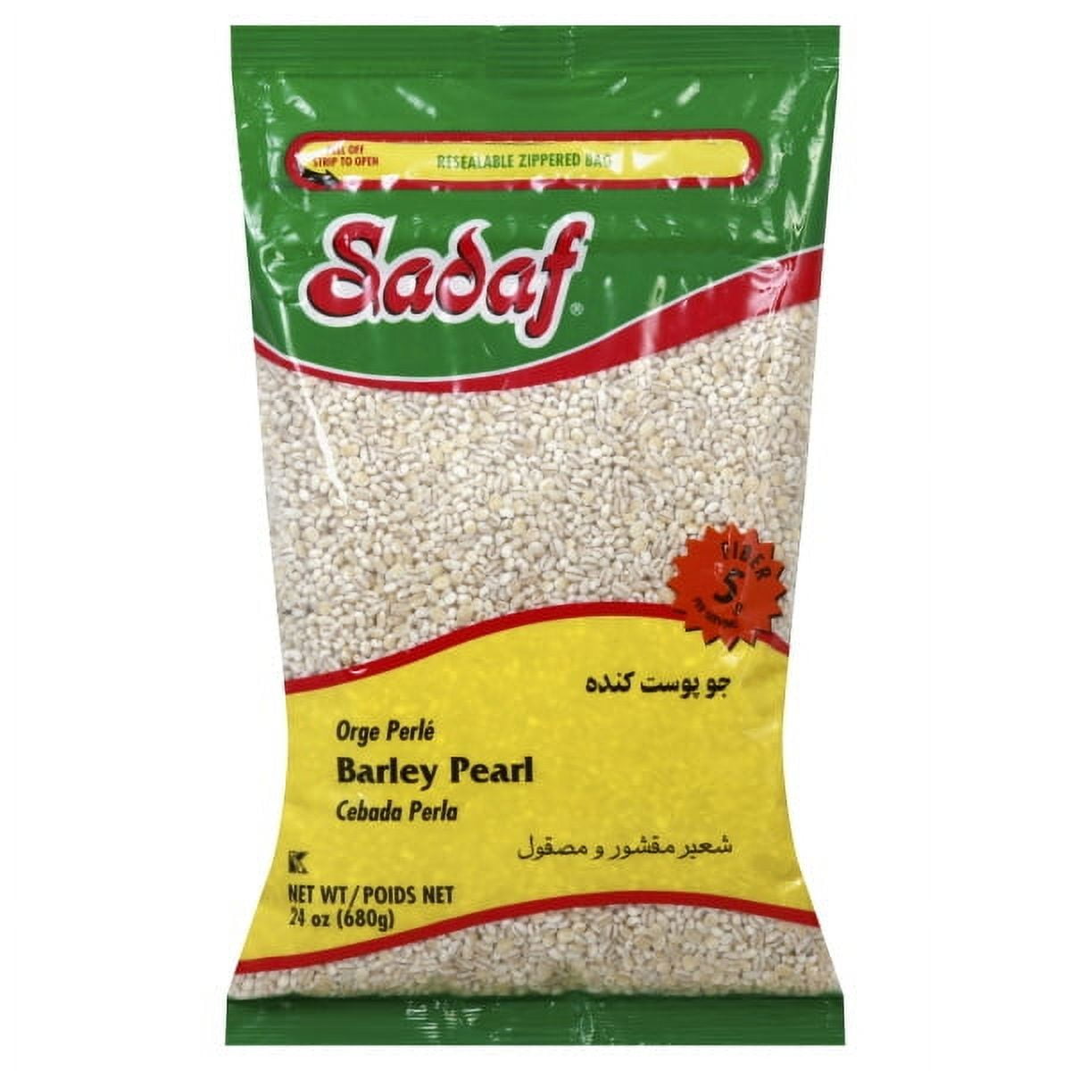 (12 pack) Sadaf Pearl Barley, 24 oz