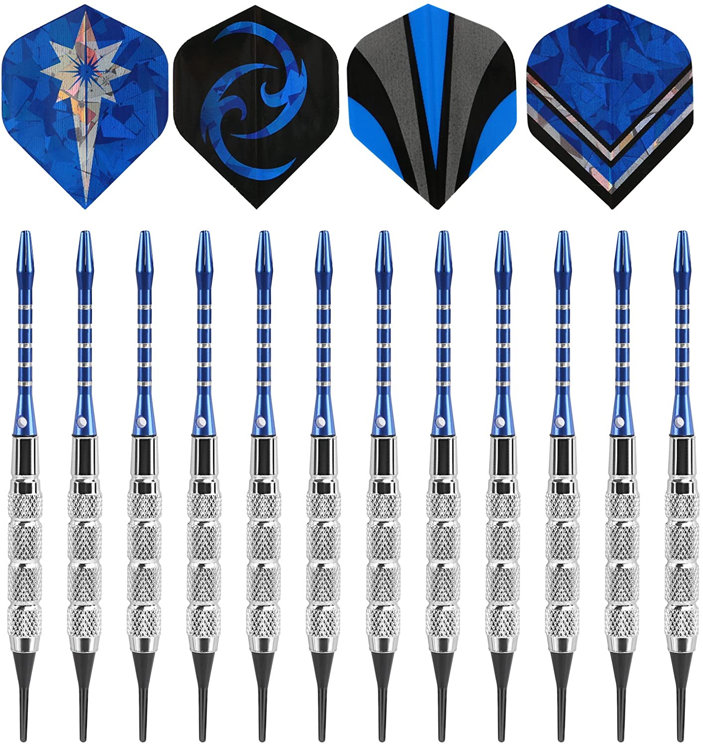 Naler Soft Tip Darts Set - 12 Pack with Flights & Points photo 2