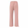 thumbnail image 4 of YUANGUANST Women's Wide Leg Pants Women's Beach Boho Style Loose Casual Straight Leg Pants Business Work Casual Pants, 4 of 4