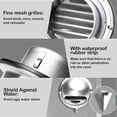 thumbnail image 4 of Grille de Ventilation, Évent d'Air en Acier Inoxydable, Sortie d'Air Murale Ronde en Acier Inoxydable avec Moustiquaire, Évent d'Air Rond Épaissi en Acier Inoxydable, 4 of 5