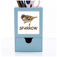thumbnail image 1 of Food Search Sparrows Birds Desk Supplies Organizer Pen Holder Card, 1 of 3