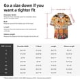 thumbnail image 5 of Kdxio Men's Hawaiian Shirt for Men Short Sleeve Shirt Halloween Flamingos Summer Casual Holiday Beach Button Down T-Shirts, 5 of 5