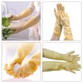 thumbnail image 4 of Guantes de látex grandes para lavar platos, cuencos, goma, cocina, lavavajillas, el mejor trabajo., 4 of 6