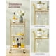 thumbnail image 4 of VASAGLE Carrito de 3 Niveles, Carro de Cocina Dorado, para Espacios Pequeños, con Ruedas, con Pasamanos, Cocina, Comedor, Baño, Salón, Bar, Dorado Pálido MLRC101A01, 4 of 6