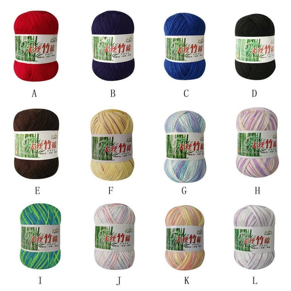 Djunllk Soft Cotton Yarn for Crocheting, 1.8oz/50g Premium Crochet Yarn Gradient Dyeing Knitting Yarn for DIY Crafts, Clothes, Handmade Toys Home Decor, Machine Wash Bulk Yarn Gifts for Women