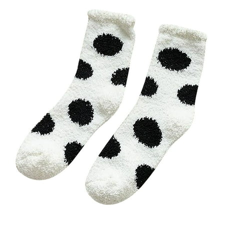 

Gzztg Socks for Women Fashion Winter Keep Warm Women Printed Ladies Breathability Thick Socks