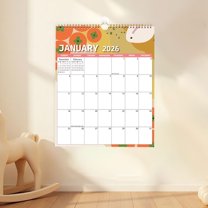 2026 Calendar, 14" x 11", Hanging Spiral Bound 2026 Wall Calendar, 12 Month Calendar 2026,Magnetic Fridge Calendar, Perfect for Home School Office (Style B)