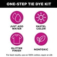 thumbnail image 2 of Tulip Glitter Tie-Dye Tub, Design Your Looks, Make Your Favorite Colors Sparkle, Includes 18 Easy-Squeeze Dye Bottles and Glitter Pigments/Mixers, All-in-One Party Activity Kit, 76 pieces, 2 of 6