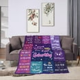 thumbnail image 4 of LHSHID 19th Birthday Girl Gift Blanket Flannel Soft and Comfortable Anti static Bed Sofa Blanket 60x80in, 4 of 6