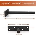 thumbnail image 3 of Chockeie Invisible Shelf Bracket, Iron Shelf Bracket, Wall Shelf Bracket Heavy Duty Bracket - 4 Pieces, 3 of 6