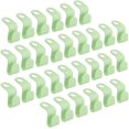 thumbnail image 1 of 56 mini perchas en cascada (verdes), ganchos de conexión para perchas, ahorro de espacio en armarios, 1 of 5
