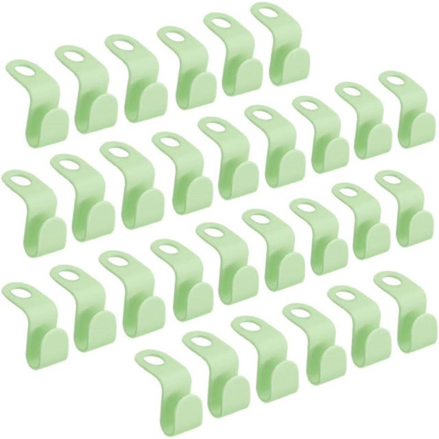 56 mini perchas en cascada (verdes), ganchos de conexión para perchas, ahorro de espacio en armarios
