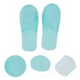 thumbnail image 3 of Unique Bargains 1 Pair Disposable Slippers Foldable Non-woven Hotel Slippers Green, 3 of 5