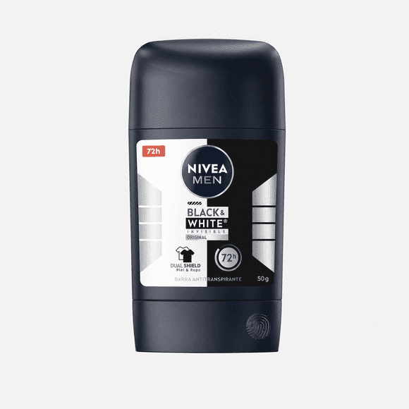 Antitranspirante NIVEA MEN invisible black & white barra 50 g