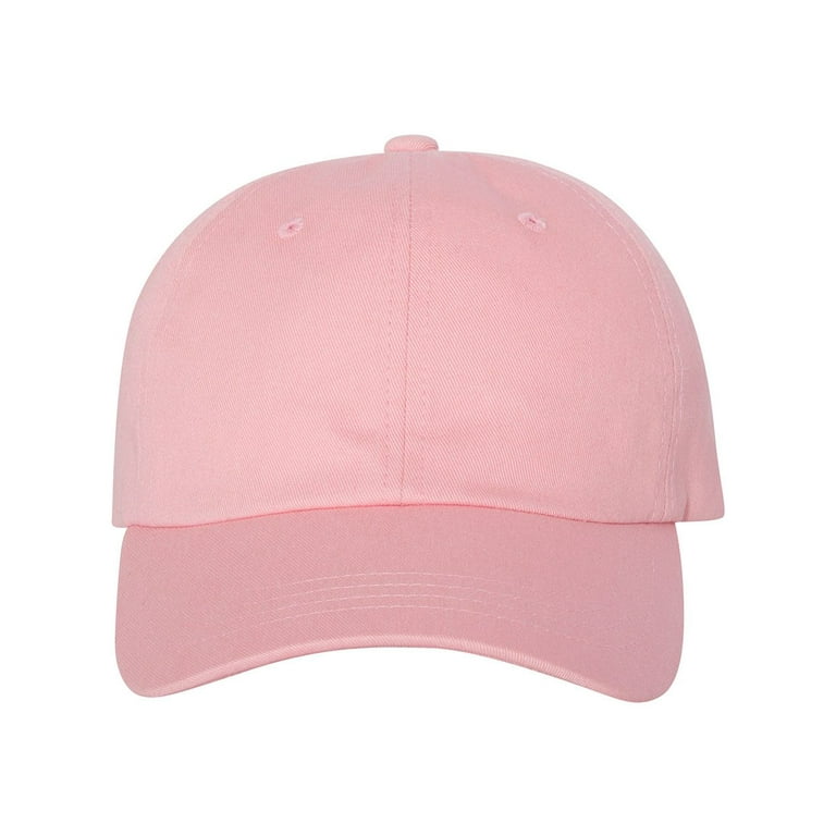 Plain pink cheap dad hat