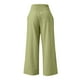 zanvin Linen Pants for Women Summer Wide Leg High Waisted Pant Casual Baggy Cargo Lounge Trousers with Pockets Clearance - image 2 of 5