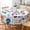 Colorful Flower, variant on LFEEY Blue Flower Tablecloth Round 60 inches, Kitchen Table Decorative Tablecloth Cover