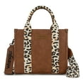 thumbnail image 3 of Wrangler Aztec Tote Bag for Women Boho Shoulder Purse, Leopard, 3 of 7