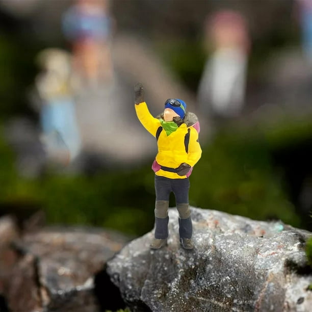 Figuras de personas trepadoras realistas Hugo 1/64 decoración