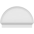 thumbnail image 3 of Ekena Millwork 32"W x 22-3/4"H x 2-3/4"P Half Round Smooth Architectural Grade PVC Combination Pediment, 3 of 7