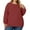 Red, variant on Plus Size Sweatshirt for Women Oversized Crewneck Long Sleeve Pullover Tops Solid Color for Casual Loungewear,Light Blue,L