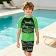 thumbnail image 2 of HAYIMI Boys Beach O-Neck Short Sleeve T-Shirts With Shorts With Graphic Print Summer Outfit Sets For Boys Casual Comfort Clothes Sets, 2 of 7