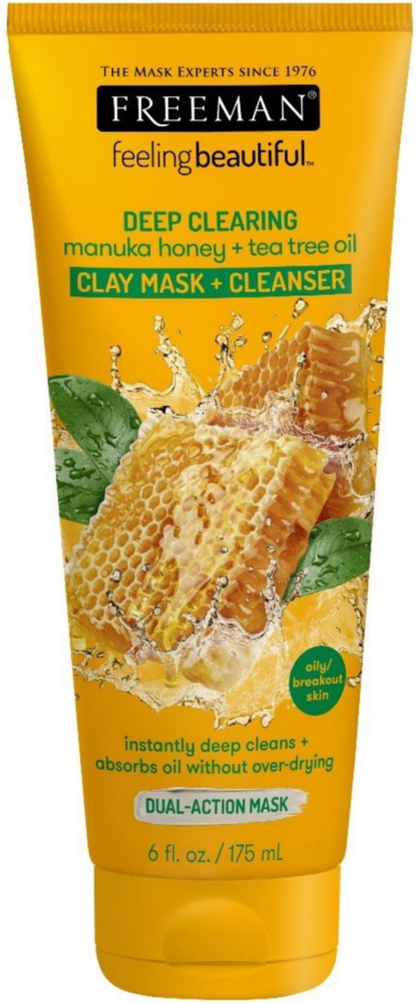 Buy Freeman Deep Clearing Facial Clay Mask Cleanser, Manuka Honey Tea