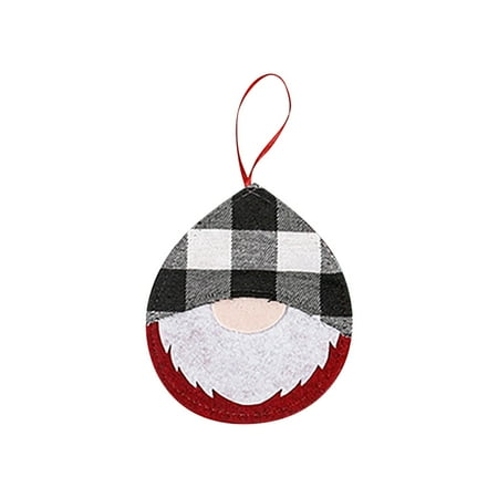 

WOXINDA Christmas Decoration Supplies Doll Pendant Old Man Doll Pendant Doll Pendant Stained Glass Window Decals Cat