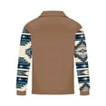 thumbnail image 3 of Huuilaibazoo Men Quarter Zip Vintage Pattern Western Sweatshirt Long Sleeve Half Zip Pullover Long Sleeve Lapel Shirt, 3 of 4