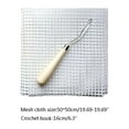 thumbnail image 4 of Pattern Rug Hooking Mesh Canvas Wooden Bent for Latch Hook Kit Tool for, 4 of 8