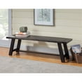 thumbnail image 4 of Alpine Furniture Newberry Wood Dining Bench in Salvaged Gray, 4 of 5
