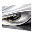 thumbnail image 2 of DESIGN ART Designart "Gold White Infinite Ripples" Modern Waves Metal Wall Art 32 in. wide x 24 in. high, 2 of 5