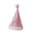 thumbnail image 4 of Gorro de Papá Noel decorativo con pompón, ideal para adornar tu cabeza en Navidad o Carnaval. Rosa, 4 of 9