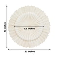 thumbnail image 3 of BalsaCircle 6 Antique White 13" Acrylic Round Charger Plates Sunray Design Party Events, 3 of 8
