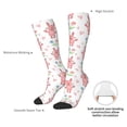 thumbnail image 5 of Knee High Socks for Men and Women, Bohemian Funny Rabbit Flower Love Althletic Compression Socks, Support Long Tube Socks for Outdoor Sport, Calf Socks, High Stockings for Women Men, 5 of 7