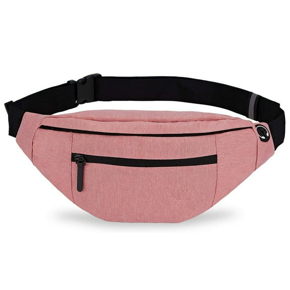 Large Crossbody Fanny Pack with 4-Zipper Pockets,Gifts for Enjoy Sports Festival Workout Traveling Running Casual Hands-Free Wallets Waist Pack Phone Bag Fits All Phones