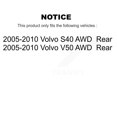 thumbnail image 2 of Kugel Ensemble de Moyeu de Roulement de Roulement Arrière 70-512412 pour Voiture 2005-2010 Volvo S40 V50 AWD, 2 of 11
