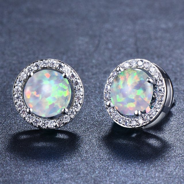 Pendientes vivos de circonio para mujer, pendientes bonitos de entrega de una sola pieza, joyería de estilo europeo y americano