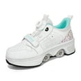 thumbnail image 3 of Kids Teen Wheels Shoes with Lights Women Men Rechargeable Roller Skates Shoes Retractable Wheels Shoe LED Flashing Sneakers for Girls Boys Gift, 3 of 12