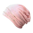 thumbnail image 3 of Gephdiin Bandana,Beanie Women Hijab Hat Lace Underscarf Head Cover Bonnet Cap Hat Bandanas for Women,Head Scarf Pink One Size, 3 of 5