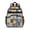 Geometric Multicolor Cat, variant on Kawaii Cat and Miau White Pattern Backpack for School, Cute School Bag with Adjustable Shoulder Straps and Padded Back, 15.25"x11.5"x5.25"