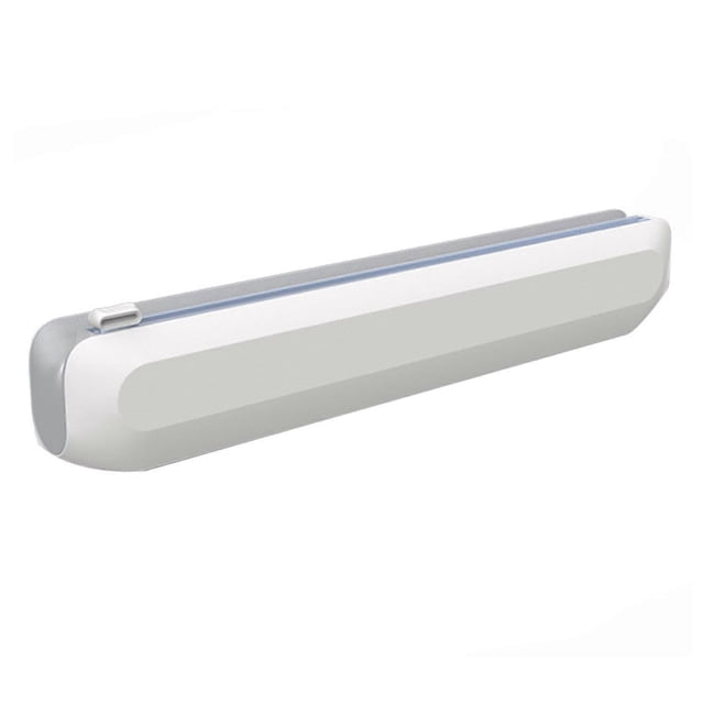 Cortador de envoltura de alimentos profesional, cortador de film transparente de aluminio, cortador de papel de aluminio, herramientas de cocina, blanco, blanco