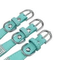thumbnail image 4 of Didog Bling Rhinestones Crystal Diamante Dog Collars Soft Suede Leather Fancy Small Dog Collar Pet Cat Necklace Adjustable, 4 of 9