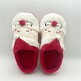 thumbnail image 5 of JYYYBF Women Men Christmas Santa Slippers Soft Warm Comfy Plush Slip-on Indoor Bedroom House Shoes for Adults, 5 of 6