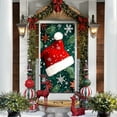 thumbnail image 3 of Christmas Door Curtain, Decorative Door Cover, Holiday Scene Layout Backdrop for Home and Party Display, 3 of 6