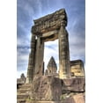 thumbnail image 2 of Shimlock, Jones 13x18 Gold Ornate Wood Framed with Double Matting Museum Art Print Titled - Cambodia, Angkor Wat View of Bakong Temple, 2 of 4